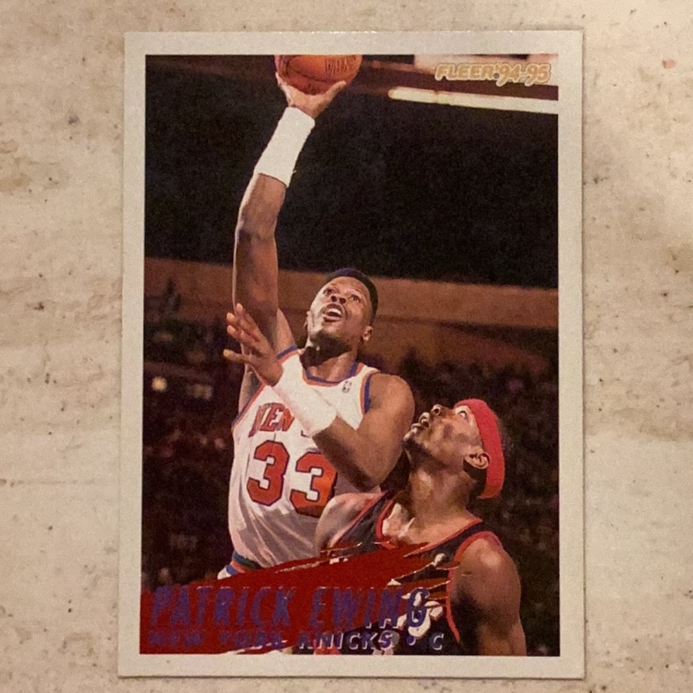 Patrick Ewing 1994-95 Fleer 150 Basketball Card NBA New York Knicks 1994 #150